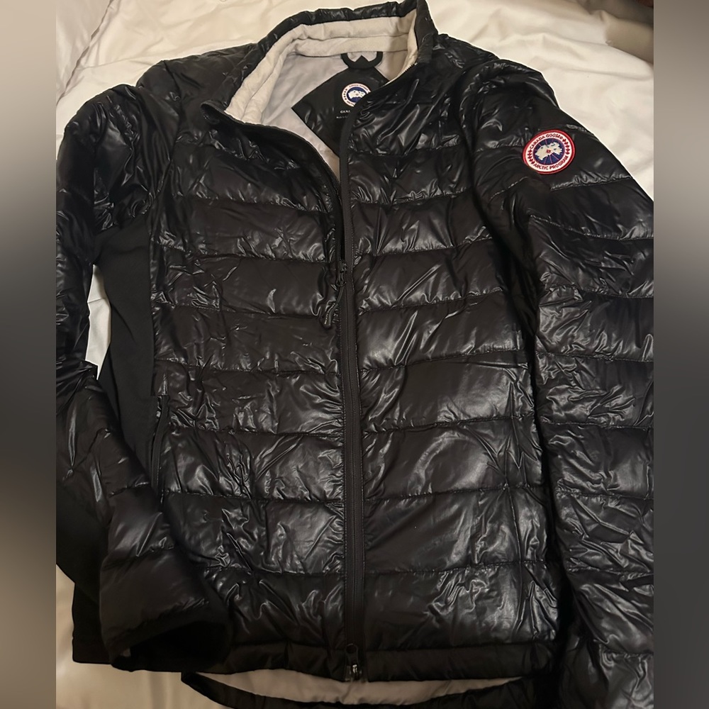 Black Jacket Canada Goose Hibridged down light tech